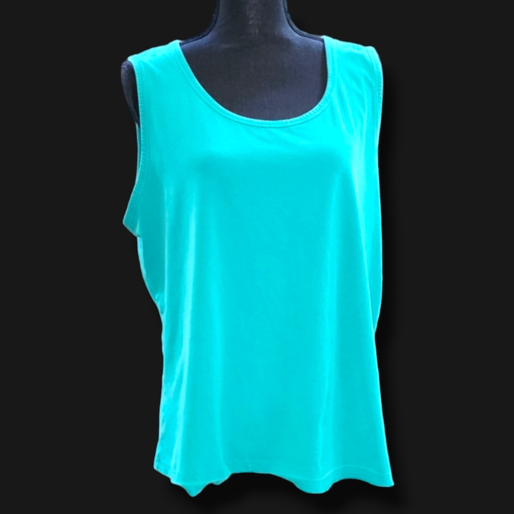 Casual Tank Top in Green